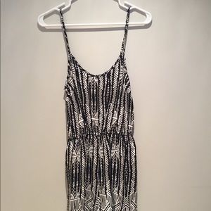 Black and white romper